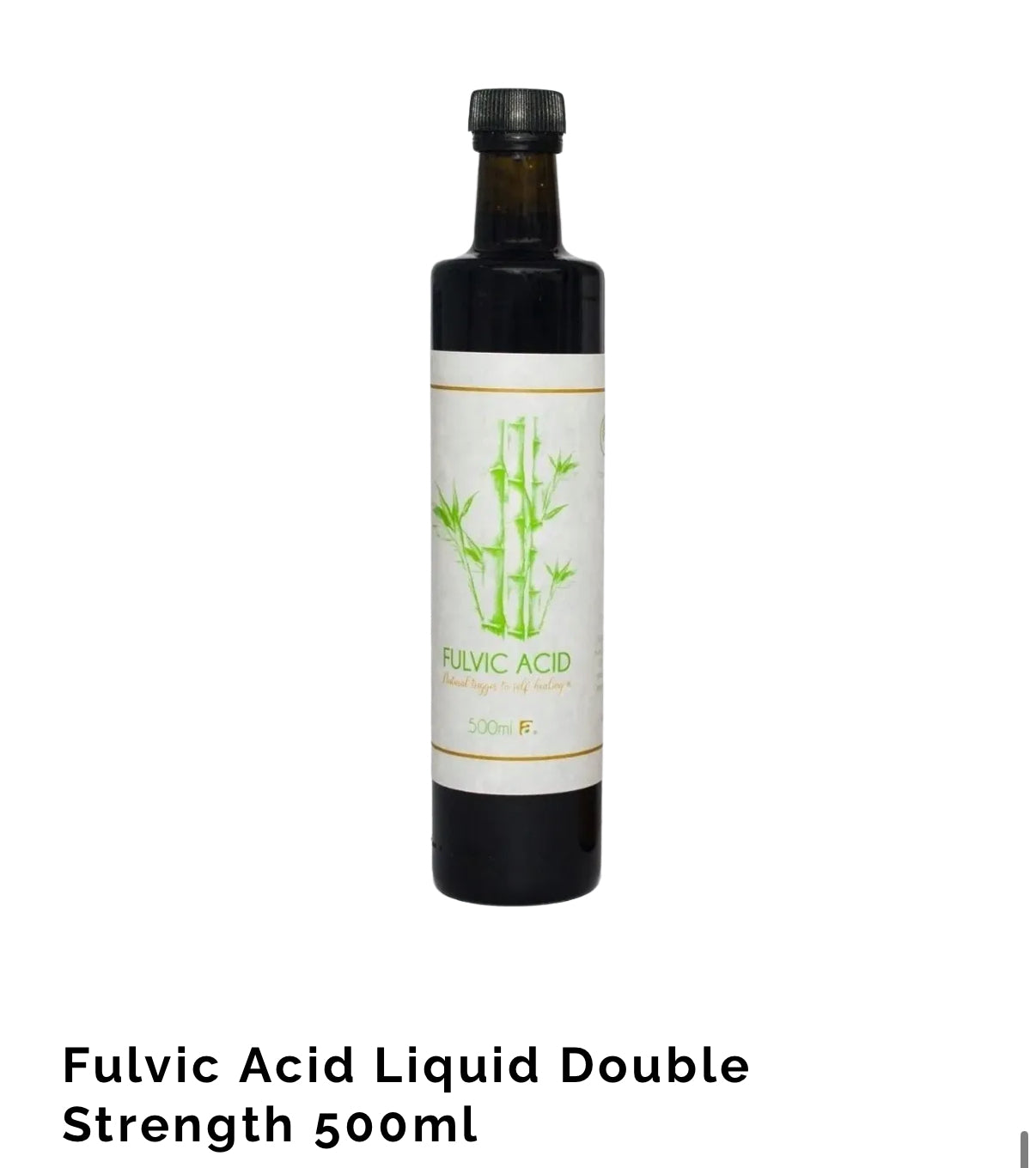 Fulvic Acid Liquid Double Strength 500ml