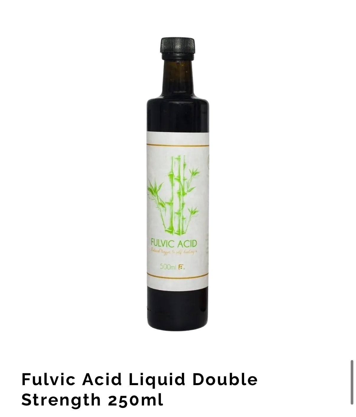 Fulvic Acid Liquid Double Strength 250ml